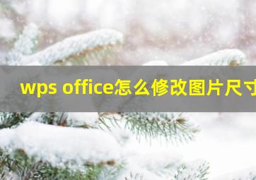 wps office怎么修改图片尺寸